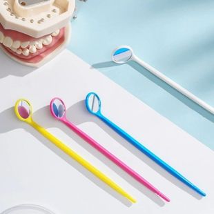 1pc Dental Mouth Mirror Plastic Disposable Dentist Mirror Mu