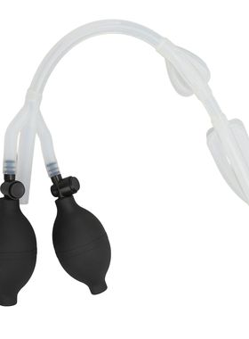 Silicone Double Side Enema Douche Bulb, Elastic Inflável Fl