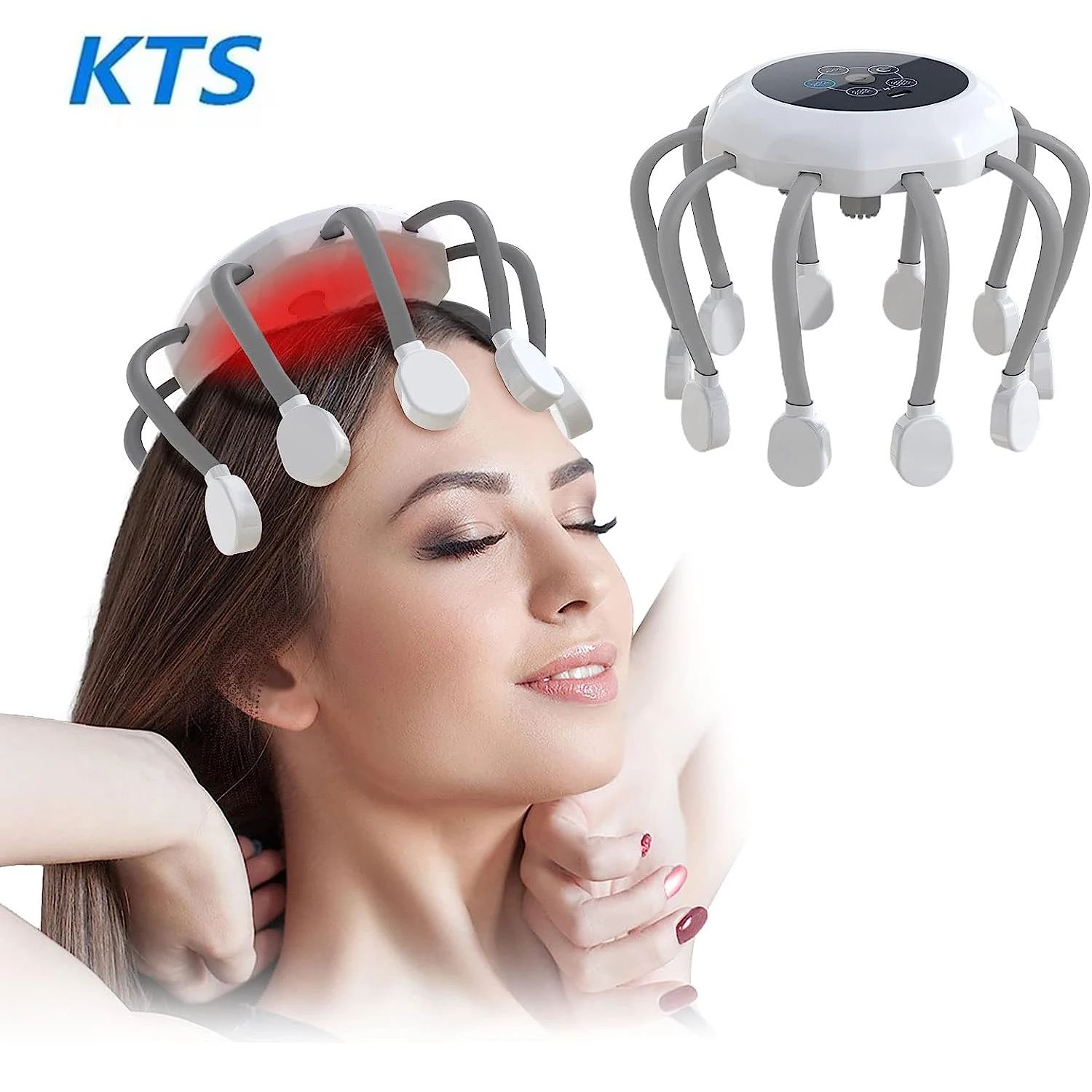 KTS-Massageador Elétrico de Cabe?a, Massagem do Couro Cabel
