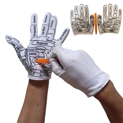 Gloves Hand Reflexology Acupoint Acupressure Tools Massage S