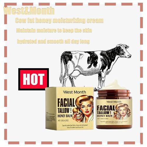120g Tallow Honey Moisturizing Cream - Hydrating, Nourishing