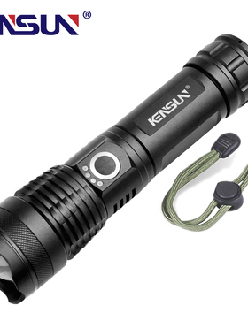 Lanterna LED de alta potência, tocha recarregável tipo C,