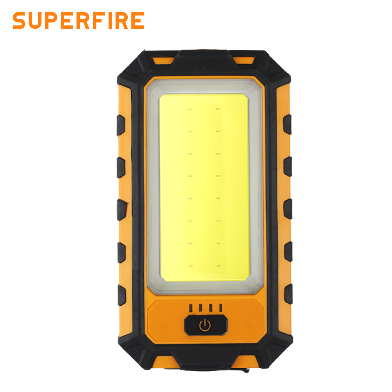SUPERFIRE-Lanterna LED à prova d'água com Magnet Power Dis