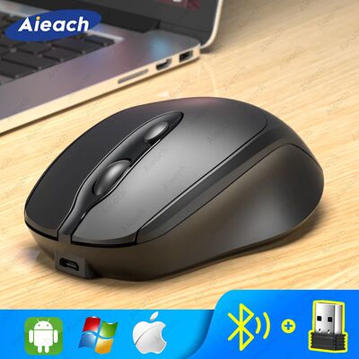 Aieach mouse ergon?mico bluetooth 1600dpi para macbook table