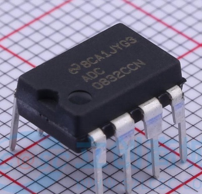 原装正品 直插 ADC0832CCN 芯片 8位模数转换器 31KSPS DIP-8