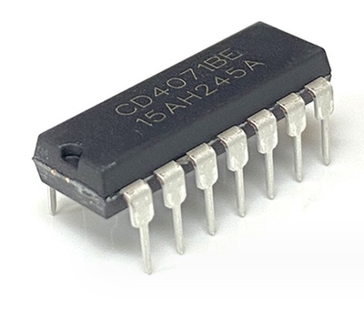 CD4071BE DIP14封装 中性丝印 4路2输入或门 集成电路IC