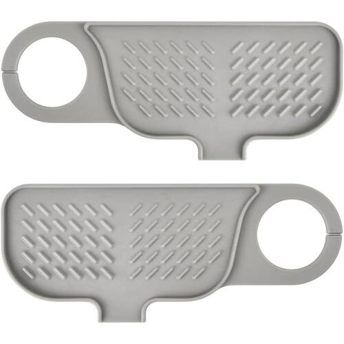 Silicone Tap Drain Mat, Tap Sink Splash Guard, 360° Rotatin