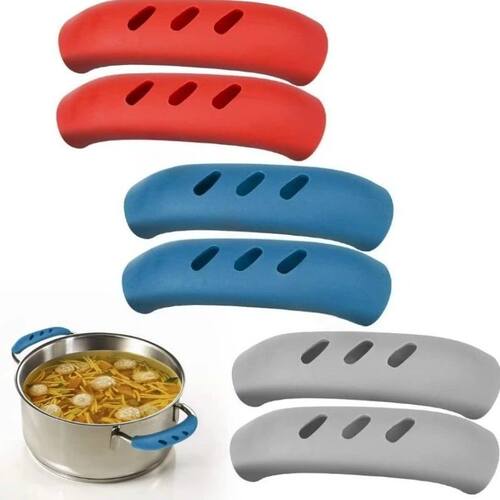 Silicone Handle Holder, Heat-Resistant Clamping Handle, Sili