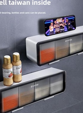seasoning storage box spices condiment dispenser壁挂式调料盒