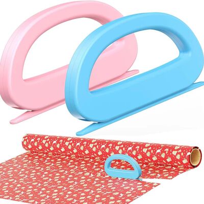 Portable packaging paper cutter, sliding safety gift packagi