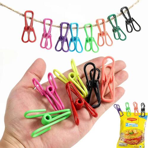10Pcs Colorful Metal Clips 2 Inch Multipurpose Clamps for Cl
