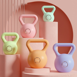 彩色壶铃女小哑铃Colorful kettlebell ladies' small dumbbells