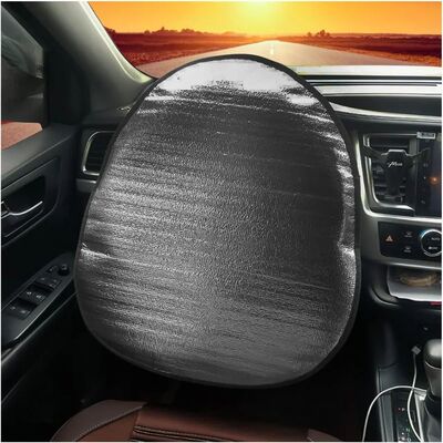 Car Steering Wheel Cover Sun Shade Universal Anti-Heat Alumi