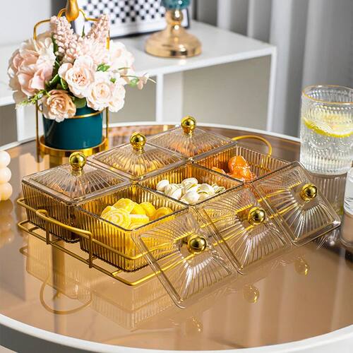 plastic Dried Fruit Dish for Home Living Room Snack Plate Sn