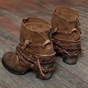 heel boots Tassel new high size 43短靴高跟靴 women