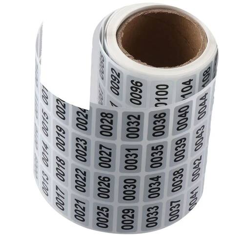 2000PCS Number Stickers Inventory Stickers Asset Tags Consec