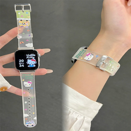 可爱凯蒂猫适用华为FIT4手表带fit3新款红米watch56高级小米98pro