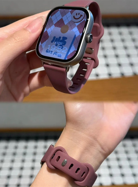 小蛮腰运动撞色蝴蝶扣硅胶手表带适用小米手环9/8Pro红米watch5/4