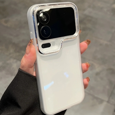 适用新款vivo x200promini自带镜头膜vivox300pro手机壳软壳保护套s30电镀全包镜头s20简约高级tpu男女