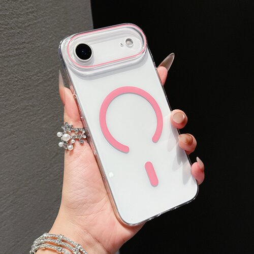 适用于苹果17promax手机壳iphoneair保护套14新款16小众15pro高级感max手机套全包冰透紫色圈Magsafe磁吸