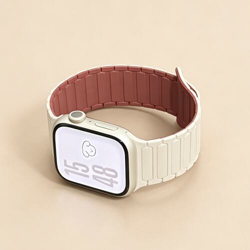 适用苹果手表iwatch10表带applewatch11双色硅胶新款S9创意腕带s8