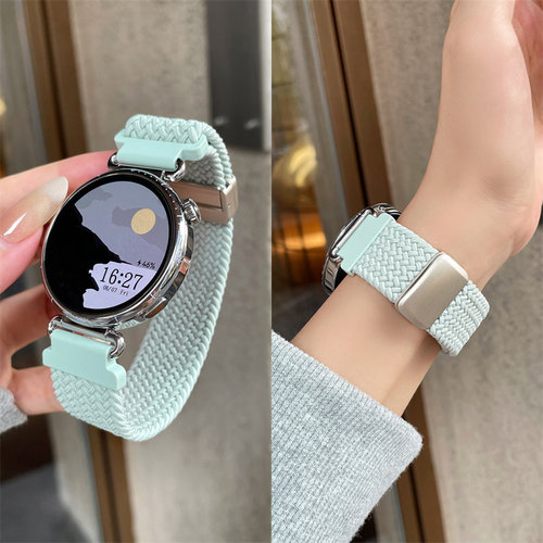 适用于小米手表S5s4/ 41mm表带磁吸编织新年watchs4sport腕带弹力