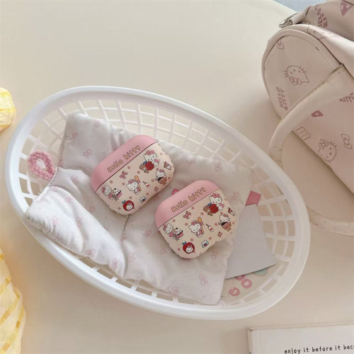 适用苹果耳机保护套air4壳airpods4蓝牙hellokitty凯蒂猫可爱pro二代airports4降噪版airpod盒3四airpodspro2
