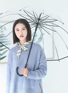 High Quality Kids Umbrella Transparent Big Long Handle Umbre