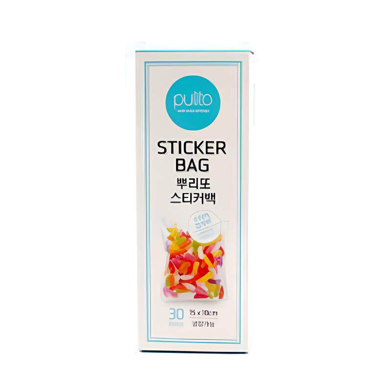 家之物语韩国进口软糖水果沙拉蔬菜减脂餐食品袋一次性黏贴袋30枚