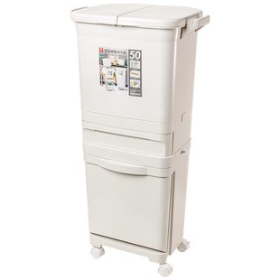 家之物语厨房垃圾桶干湿分离大容量三层防臭大号一体分类垃圾桶子