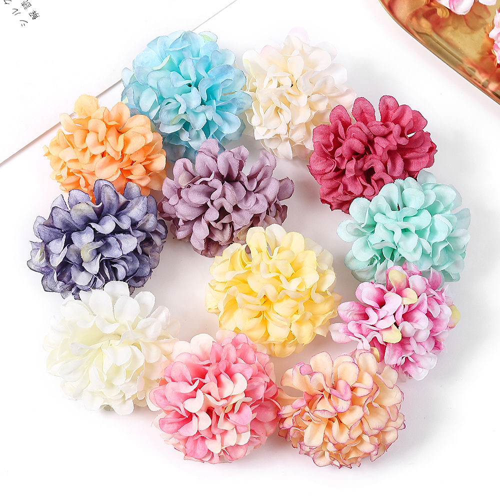 仿真糖果球绣球花 绢花 diy古风头饰发饰胸花材料 婚庆花墙布景