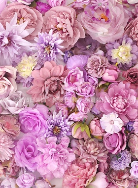 紫色系仿真花绢花假花手工diy花环簪花痛包材料配件婚庆布景装饰