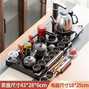 功夫茶具套组精致小茶盘功夫茶具带烧水电器紫砂茶壶 速发聚誉