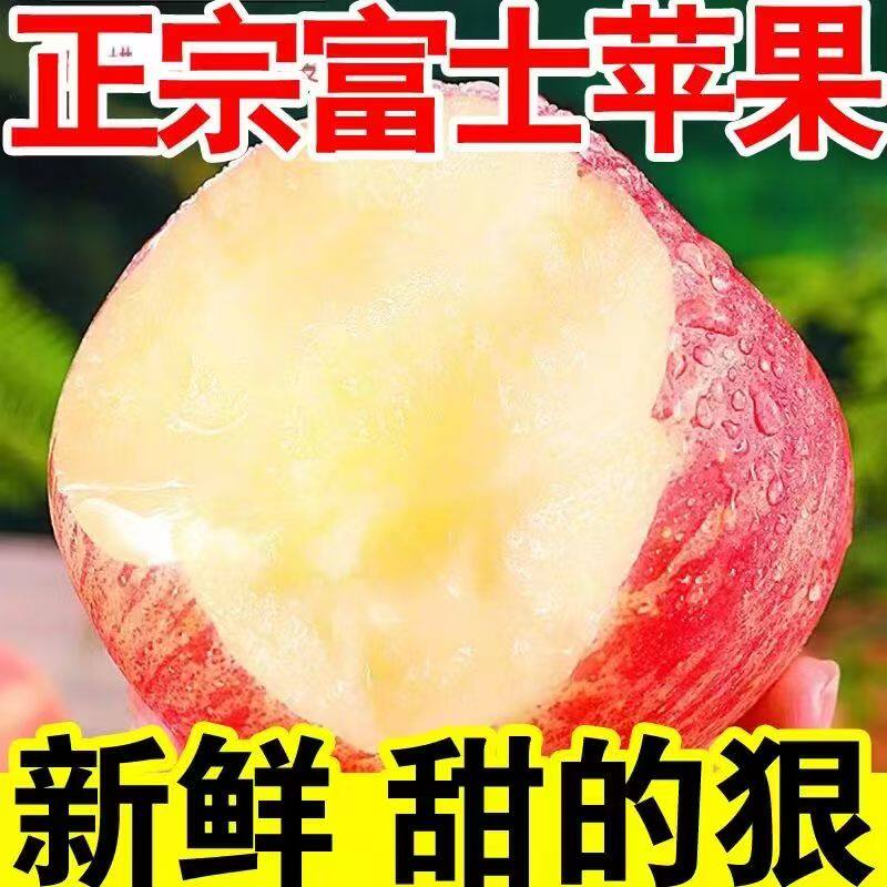 现货陕西高山红富士苹果新鲜脆甜孕妇水果丑萍果冰糖心非大凉山