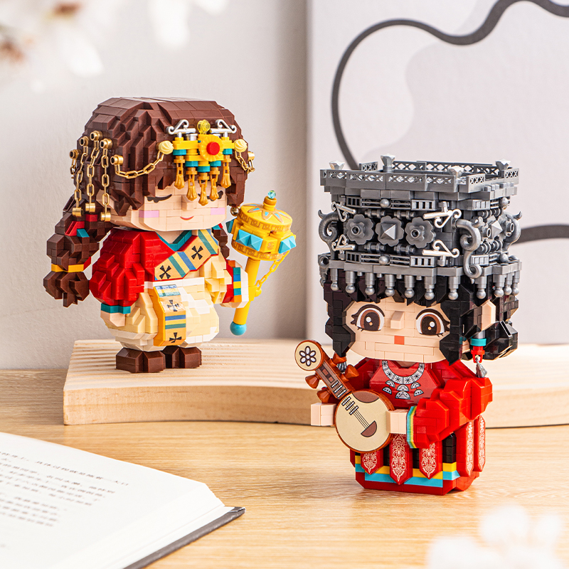 俐智LOZ小颗粒积木民族