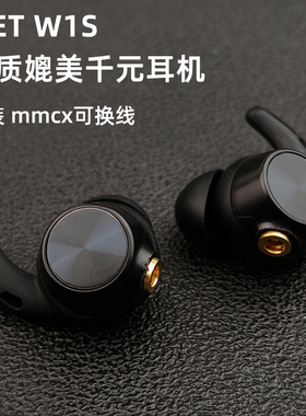 高端JEET W1S入耳式耳机无线蓝牙千元级发烧HIFI耳机头mmcx可换线