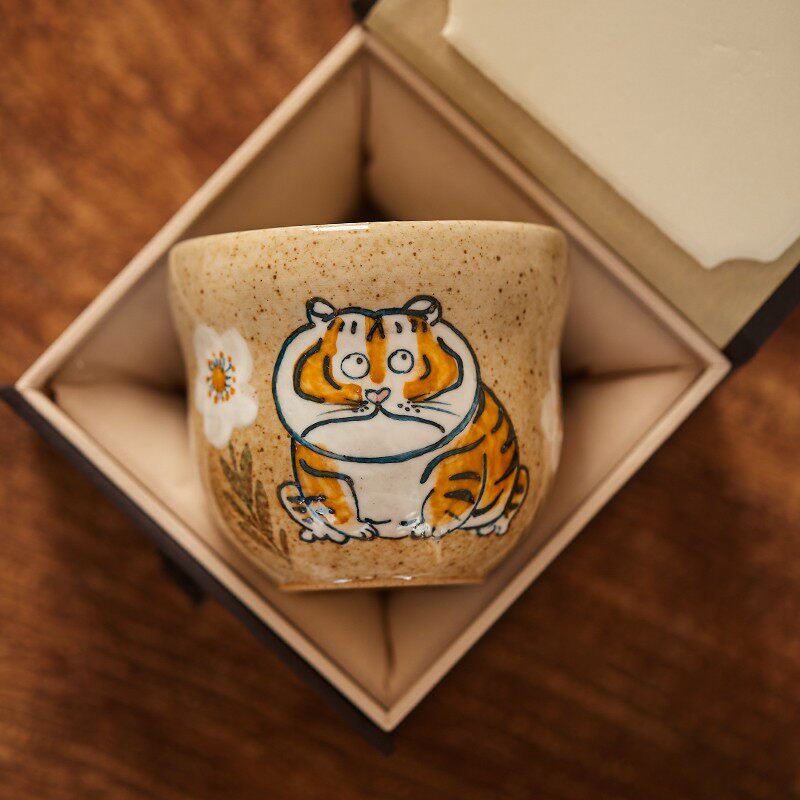 送朋友同事手绘生肖虎生日礼物礼盒装可爱老虎手握咖啡杯陶瓷水杯,节庆用品/礼品,创意礼盒/礼品套组,淘宝优惠券,粉丝福利购,淘宝优惠卷