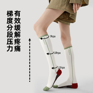 文艺复兴健身瑜伽肌能压力袜专业运动袜子跳绳骑行美腿显瘦小腿袜