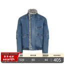 PMET「丹宁雕冕」座山雕毛领牛仔外套 外套 重磅水洗加厚保暖工装