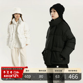 cleanfit短宽冬季 PMET 基础立领90白鸭绒羽绒服 加绒保暖外套男