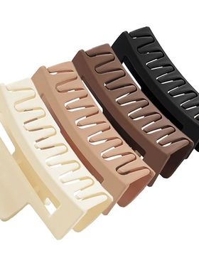 3/4PCS Women Girls Hair Claws Clips Black Cofee Large Claw C