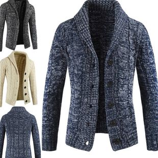 sweater warmth knitting cardigan 男毛衣外套 Men coat winter