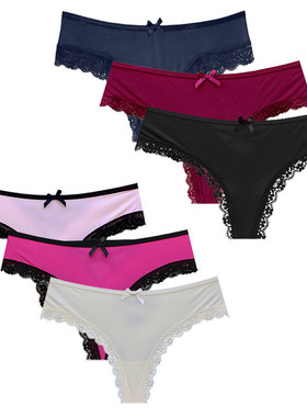 Silk Sexy Women Thongs g string Seamless Panties 牛奶丝内裤