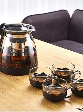 new Glass teapot size heat-resistant tea spinner household