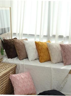 Nordic sofa pillow cushion cover corduroy striped pillowcase