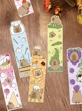30pcs Capybara Bookmark for Readers Durable Paper Perfect fo