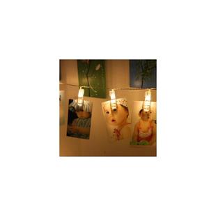 Star light string led room decoration photo wall clip lamp