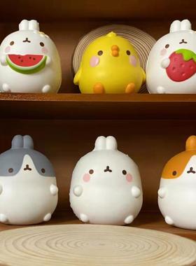 Jumbo Squshy Kawa Anmal Cute Chck Rabbt Strawberry Moc