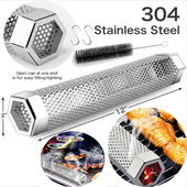 Grill Generator Camping Mesh BBQ Smoke Smoking Tube Pellet