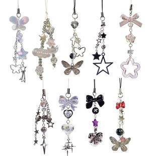 Y2K Charms Phone Pendant Butterfly Sweet Girl Phone Lanyard